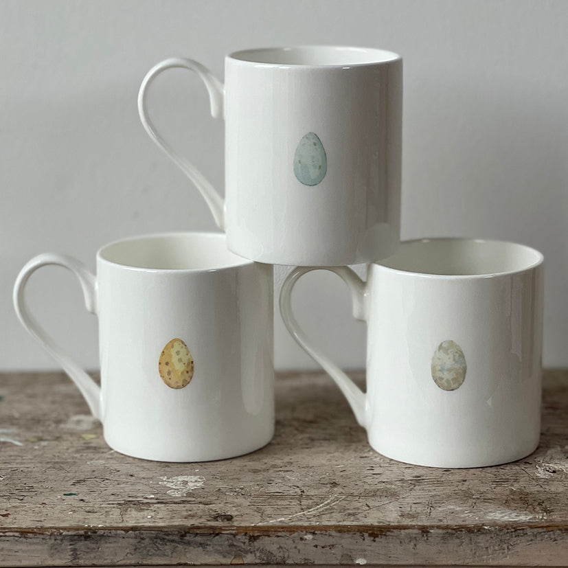 Bird mugs by Madeleine Floyd