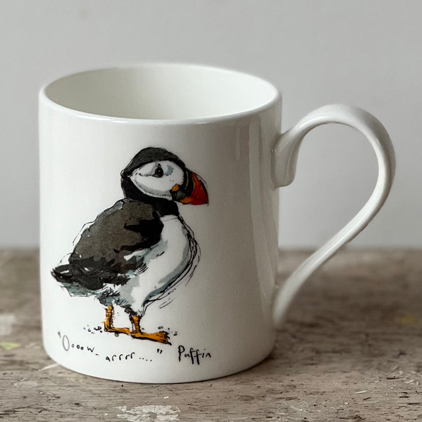 Bird mugs by Madeleine Floyd