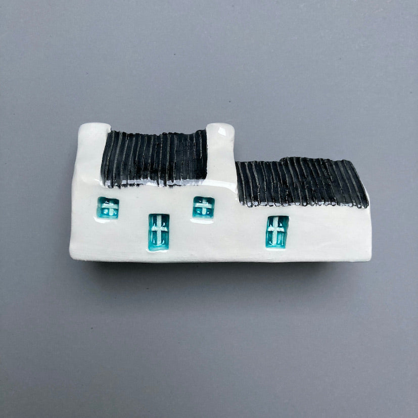 Handmade ceramic shetland croft houses