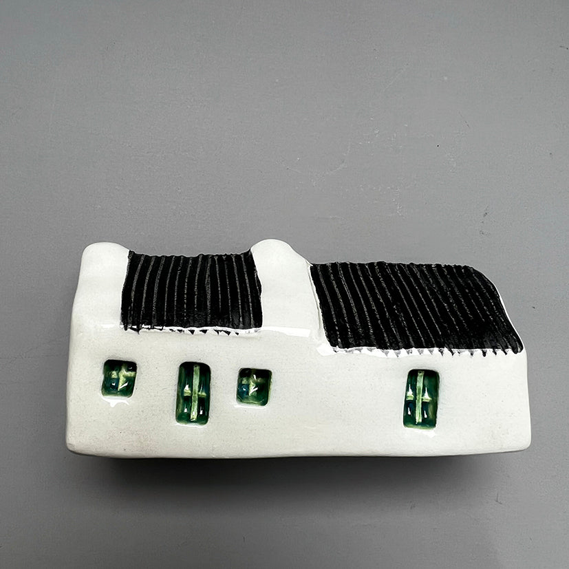 Handmade ceramic shetland croft houses