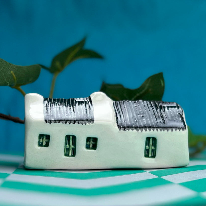 Handmade ceramic shetland croft houses
