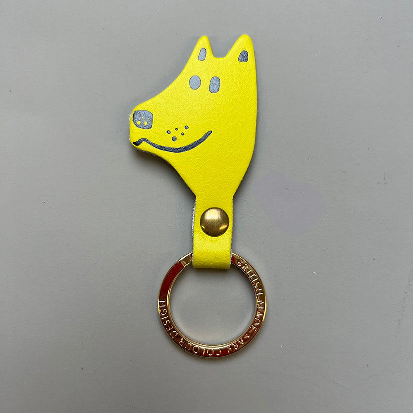 Dog face keyring