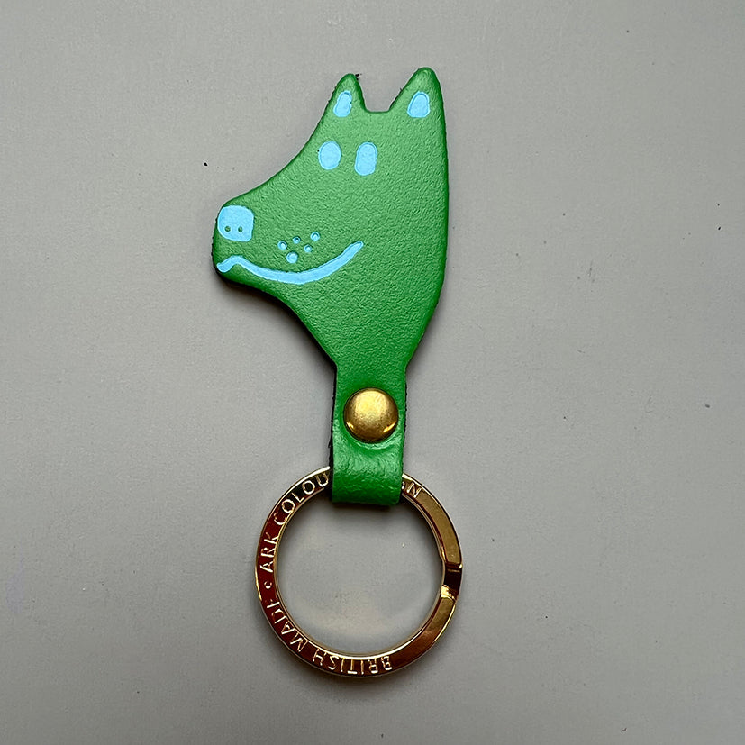 Dog face keyring