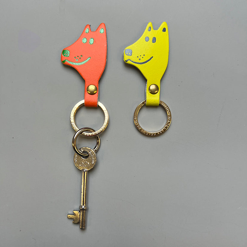 Dog face keyring