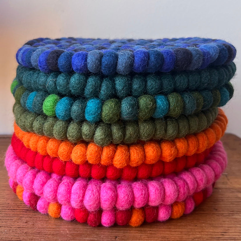 Handmade Peerie Shop Felt Trivets