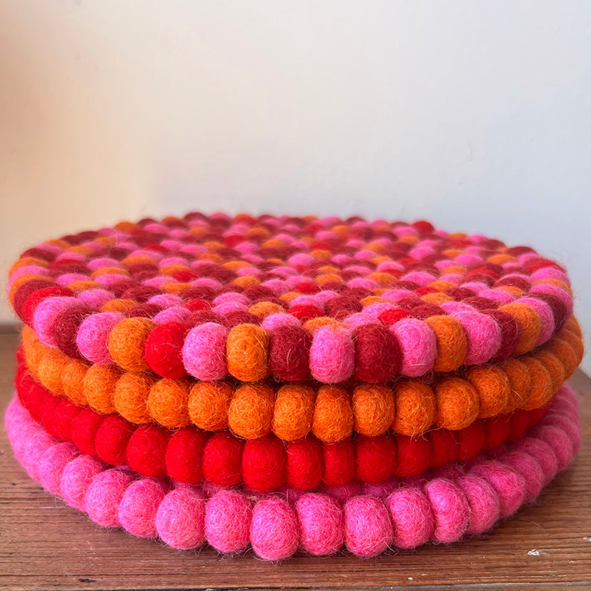Handmade Peerie Shop Felt Trivets
