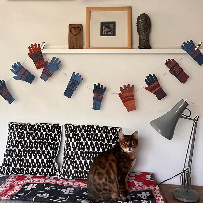 Fair Isle glove bunting
