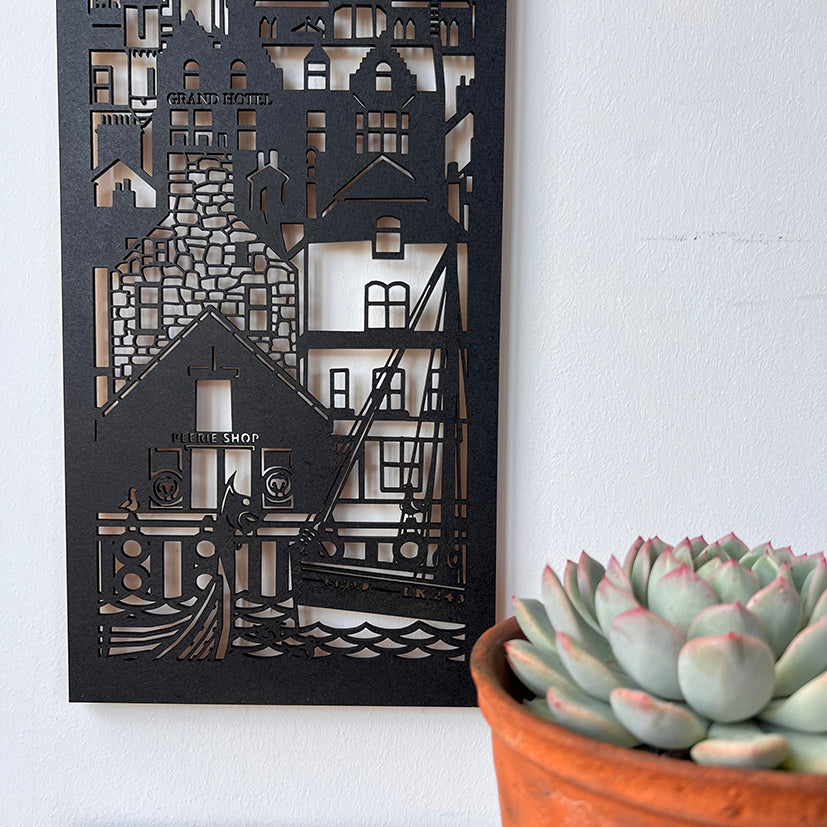 Lerwick Waterfront silohette