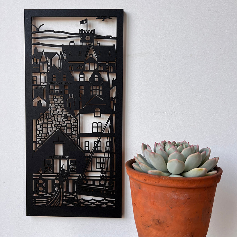 Lerwick Waterfront silohette