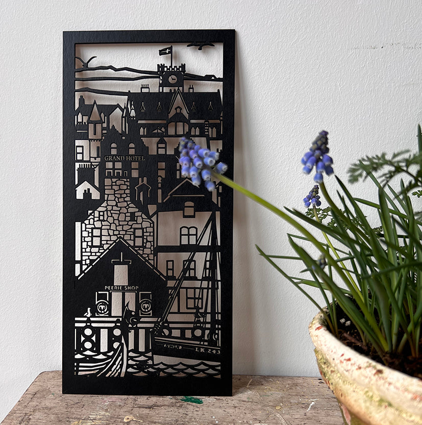 Lerwick Waterfront silohette small