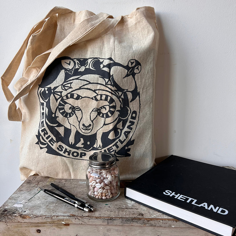 Cotton Eco Bag with Peerie Shop Logo