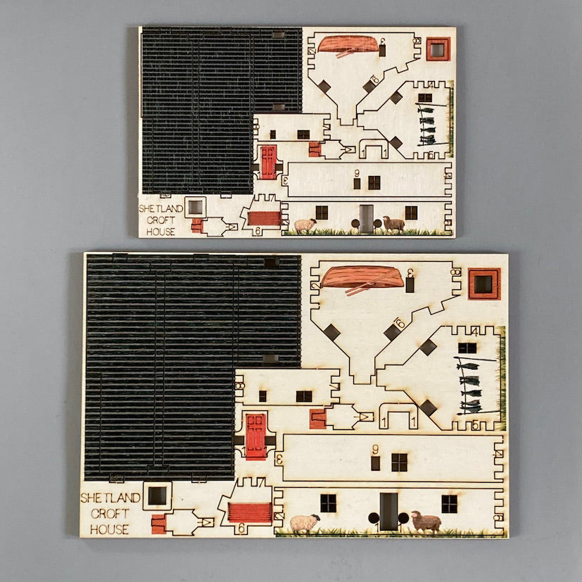 shetland croft Pop out postcards