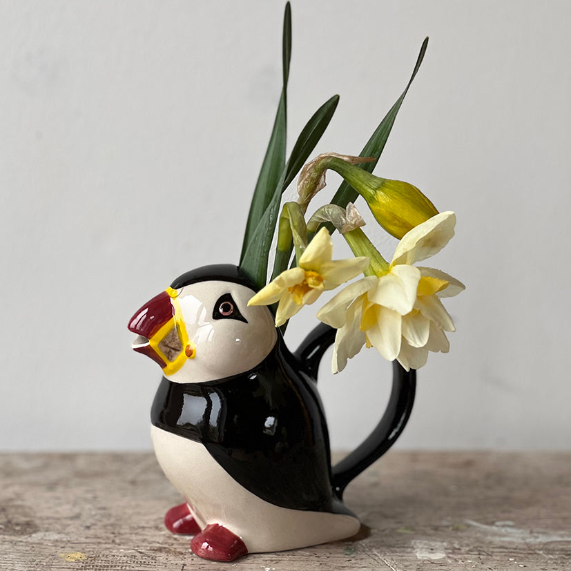 Ceramic Puffin Jug