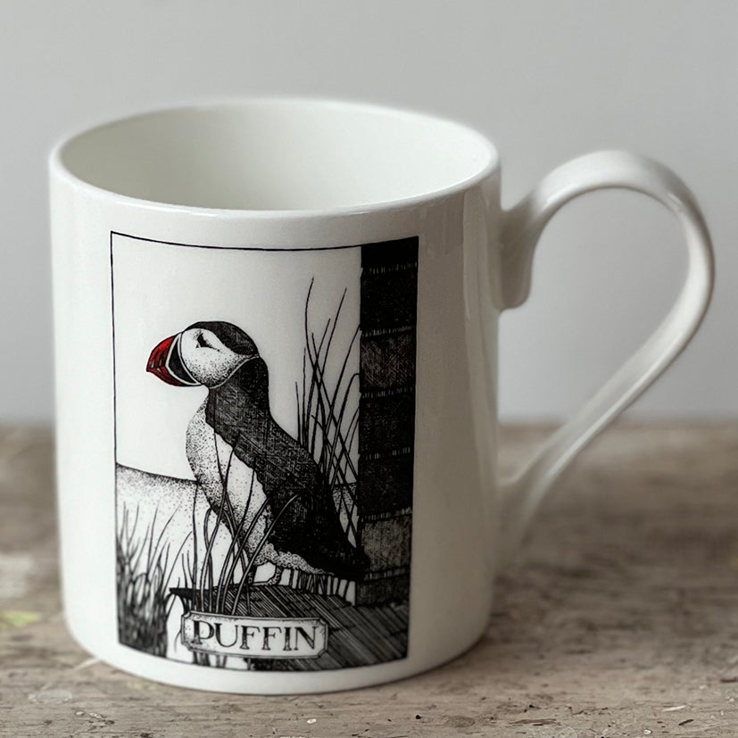 Puffin Nuffin Mug by Simon Drew