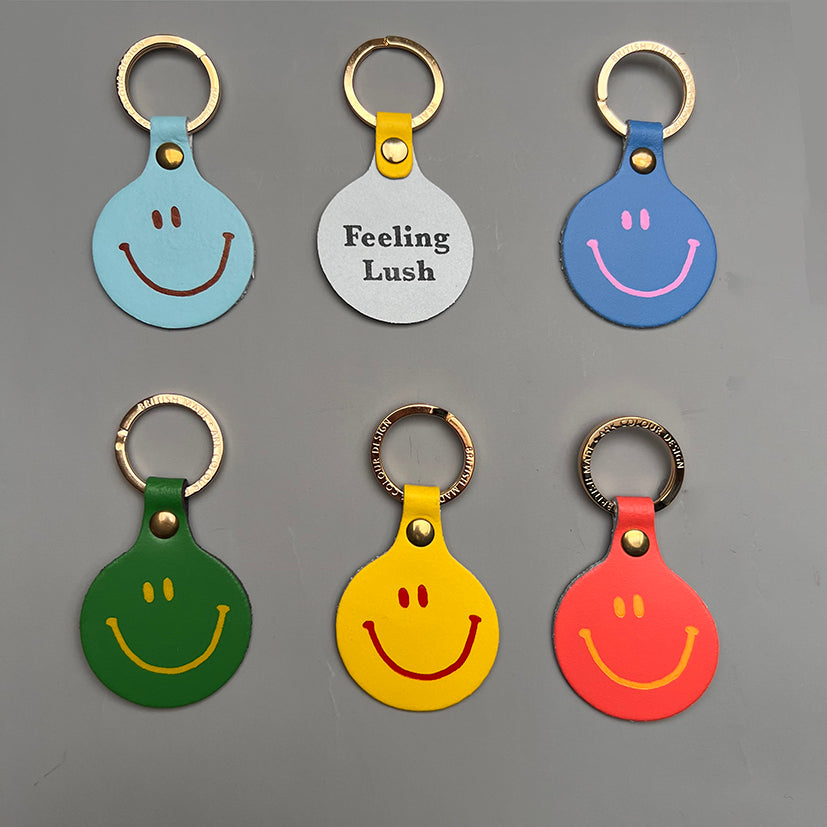 Smiley face key fob