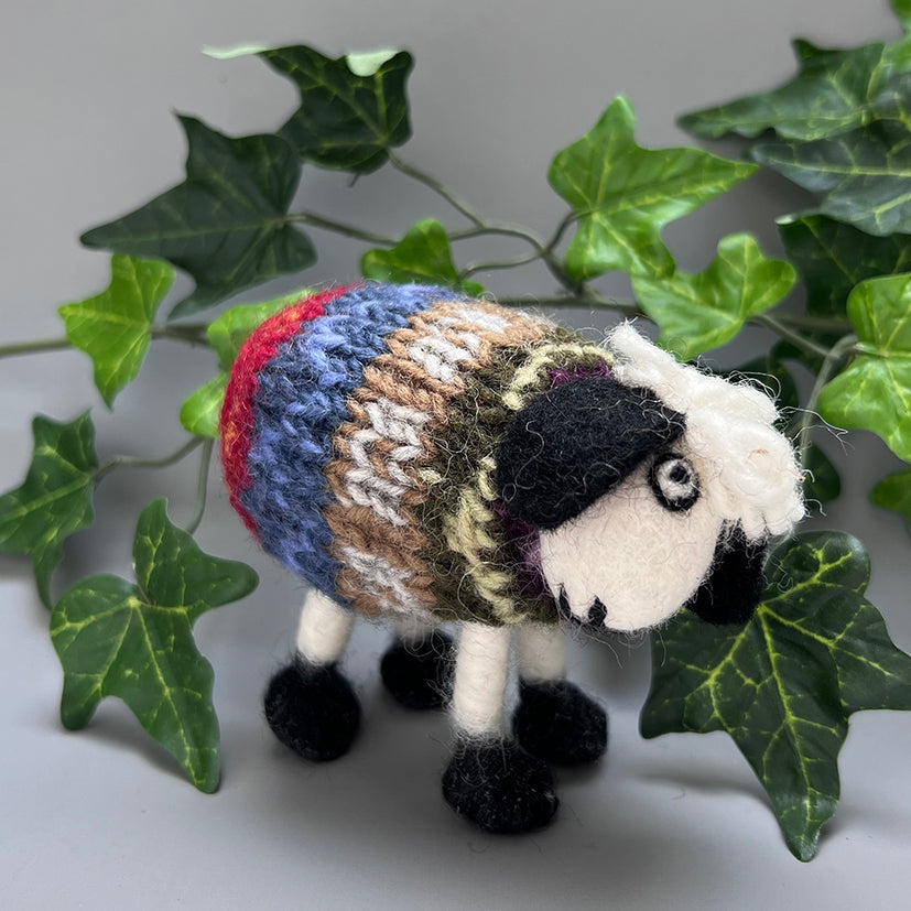 Standing felt sheep