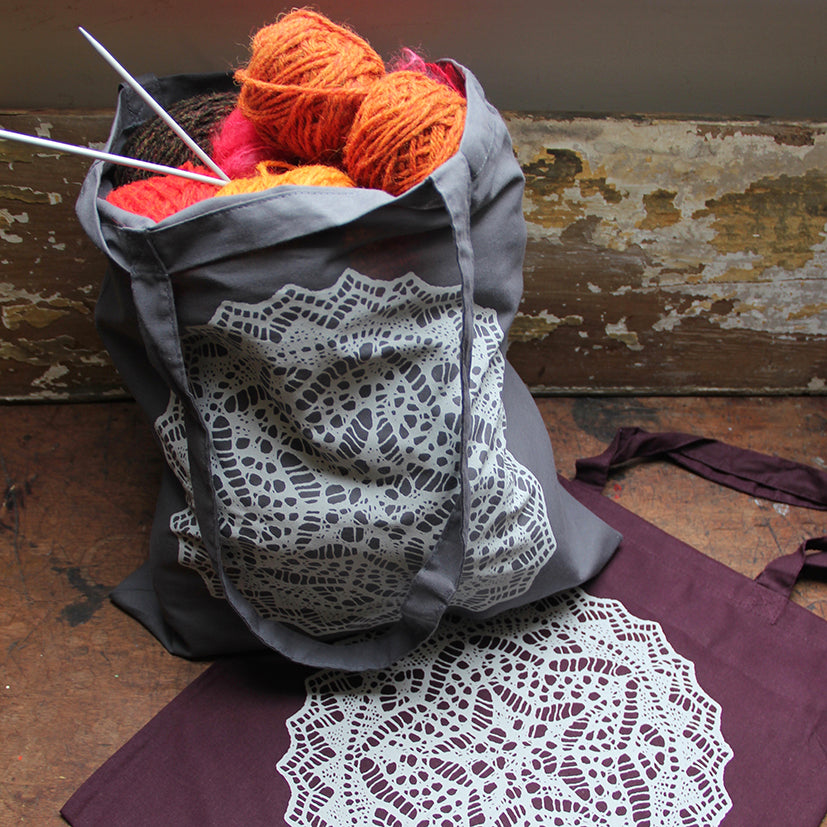 Shetland lace bag