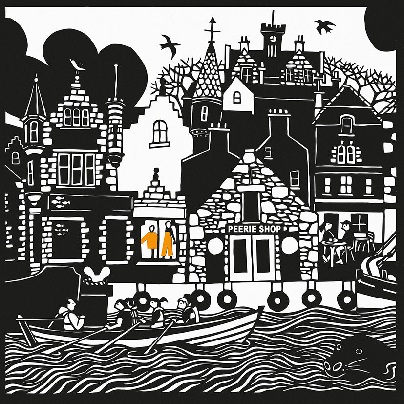 Lerwick waterfront Print