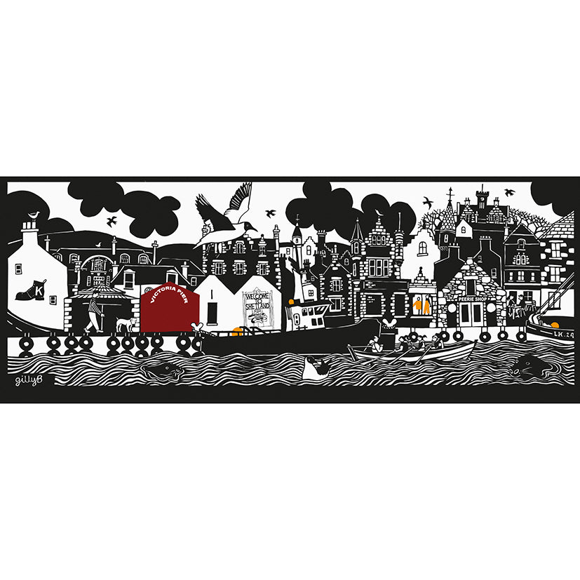 Lerwick waterfront print