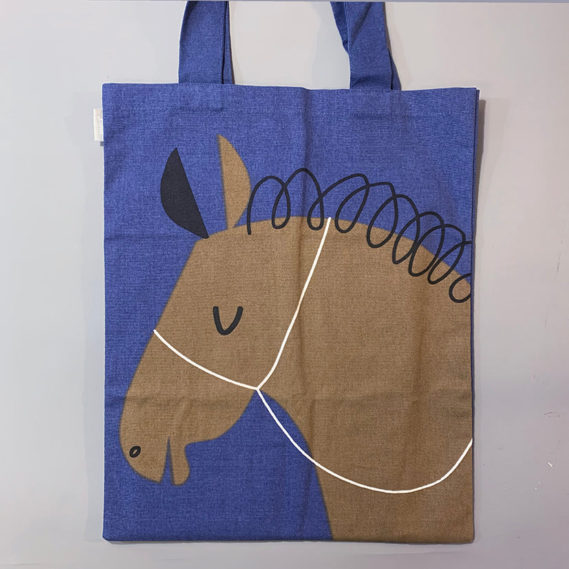 Handprinted cotton bag