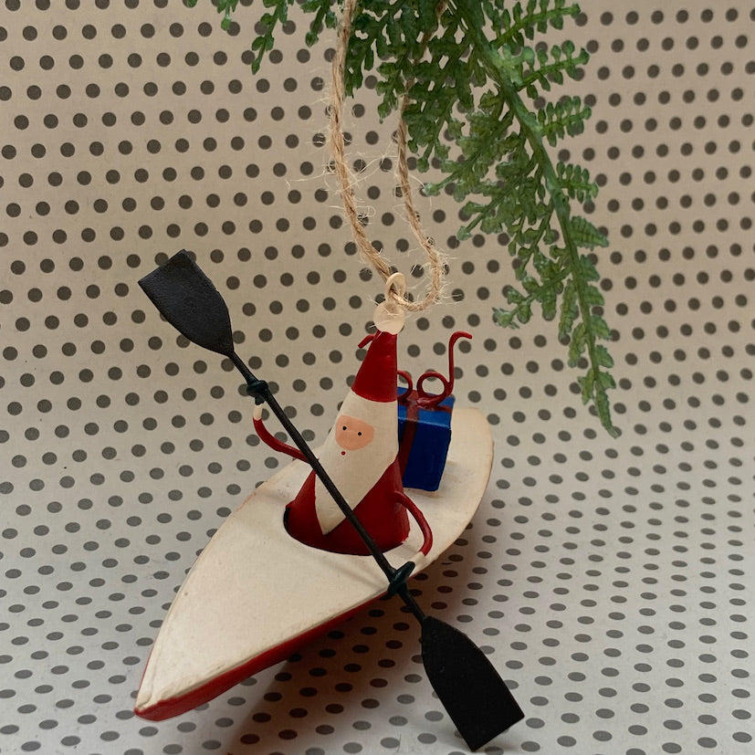 Kayaking Santa