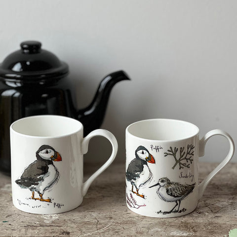 Bird mugs by Madeleine Floyd