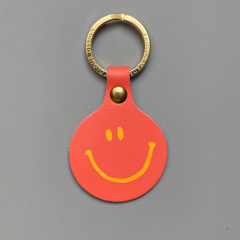 Smiley face key fob
