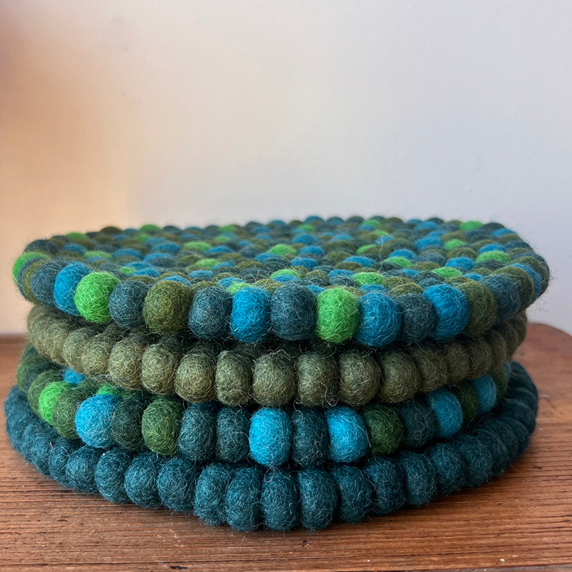 Handmade Peerie Shop Felt Trivets