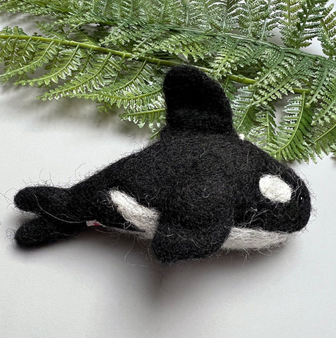 Felt Orca decoration