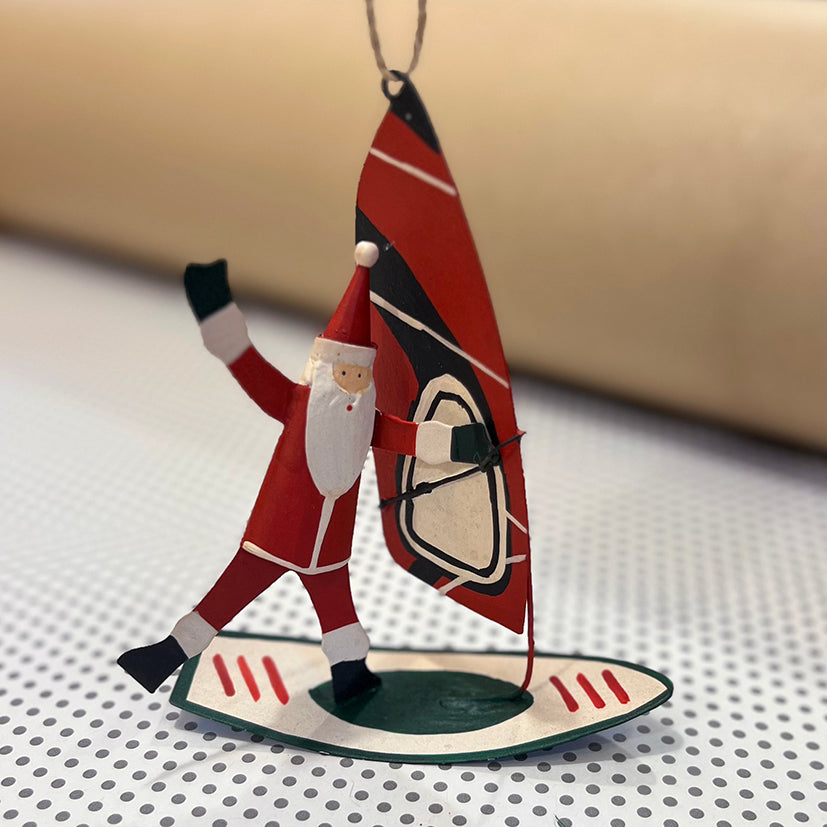 Santa windsurfing