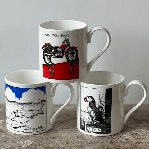 Simon Drew mugs