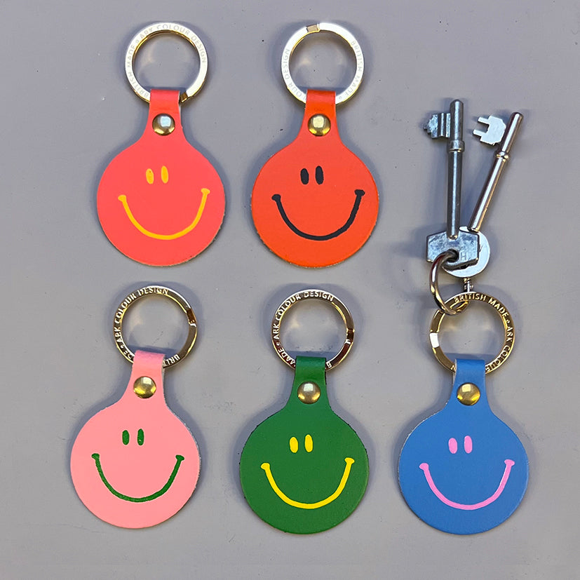 Smiley face key fob