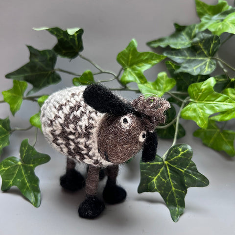Standing felt sheep
