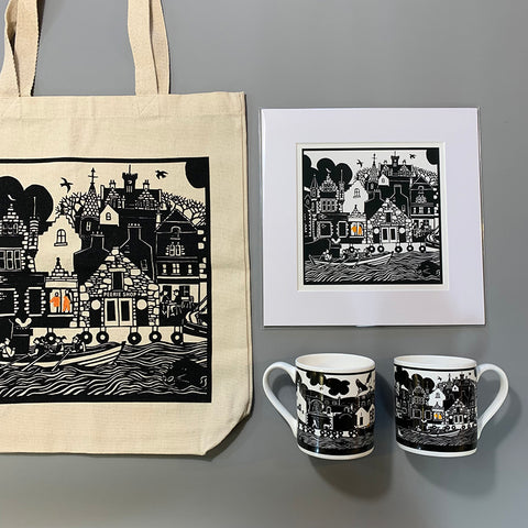 Lerwick Waterfront Cotton Bag