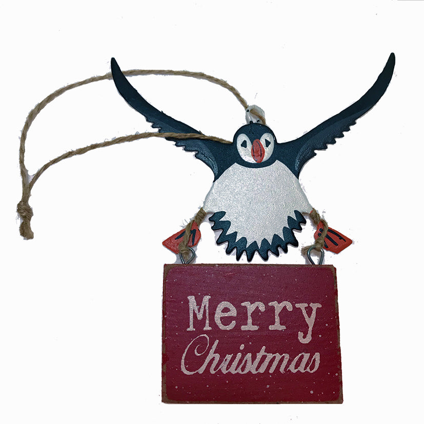 Merry christmas puffin