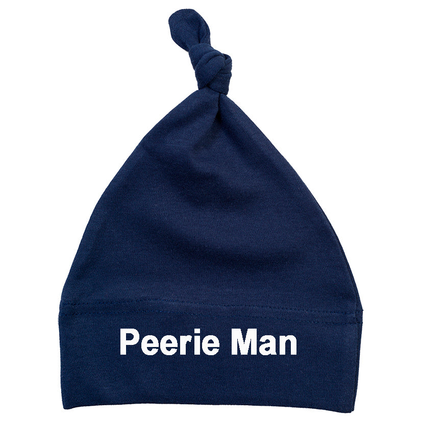 Navy 'Peerie man' Baby Hat