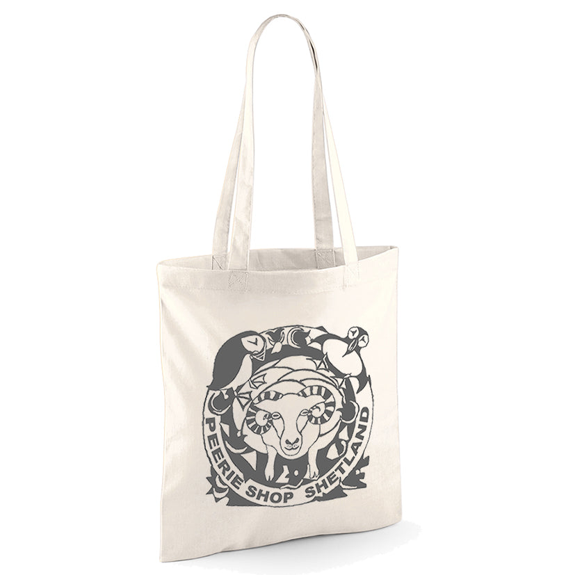 Cotton Eco Bag with Peerie Shop Logo