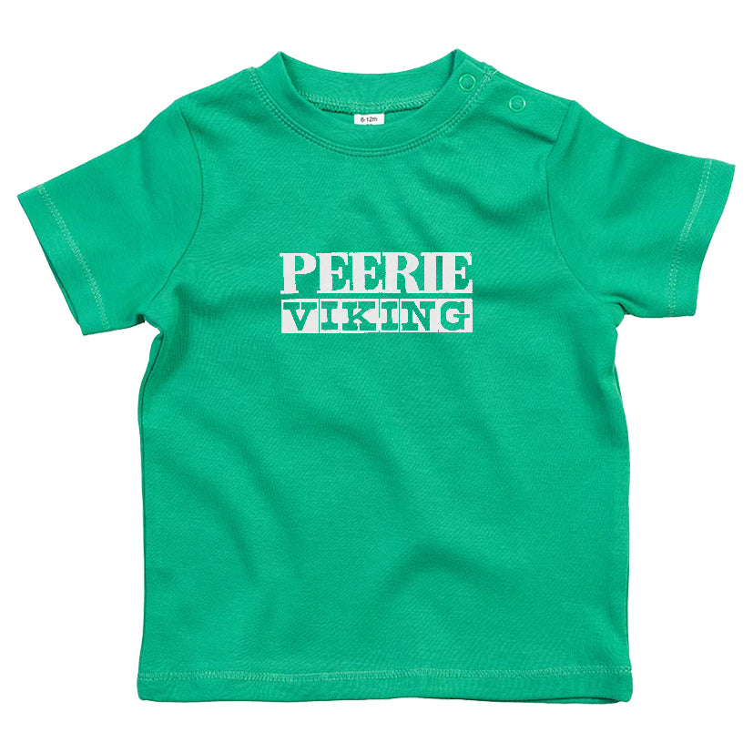 Peerie viking baby t-shirt Navy