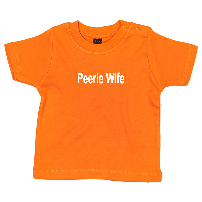 Peerie wife baby t-shirt