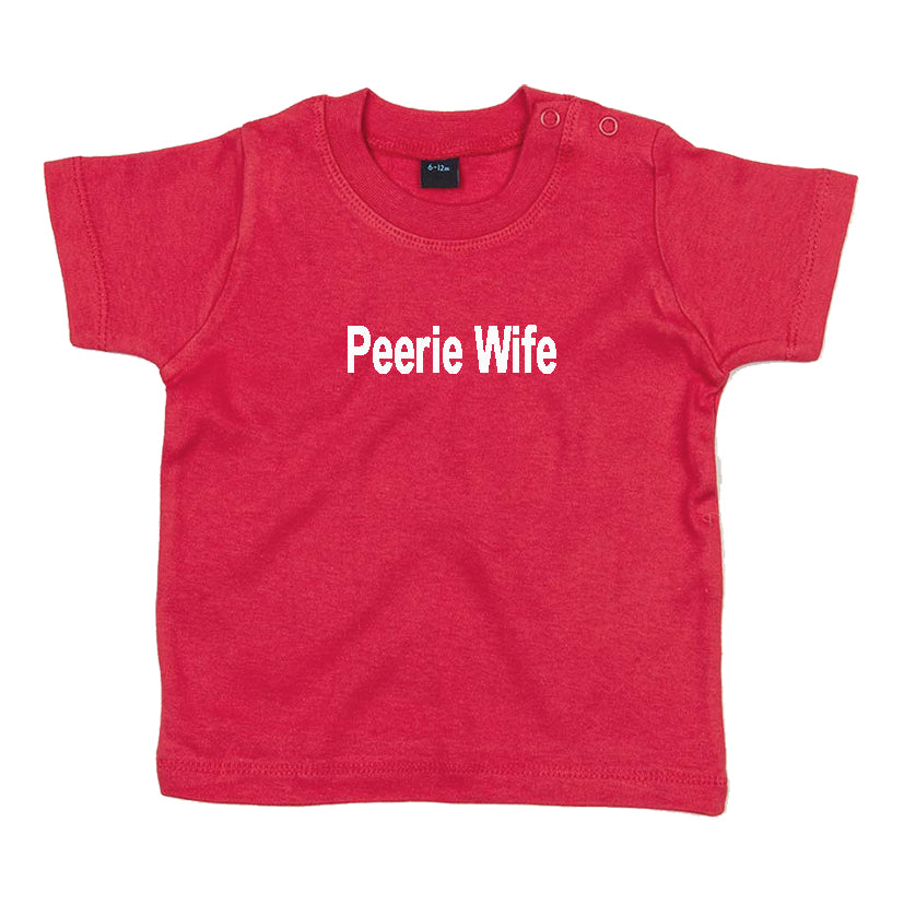 Peerie wife baby t-shirt