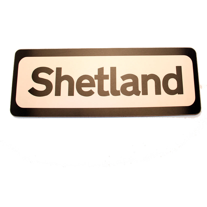 Shetland Road Sign