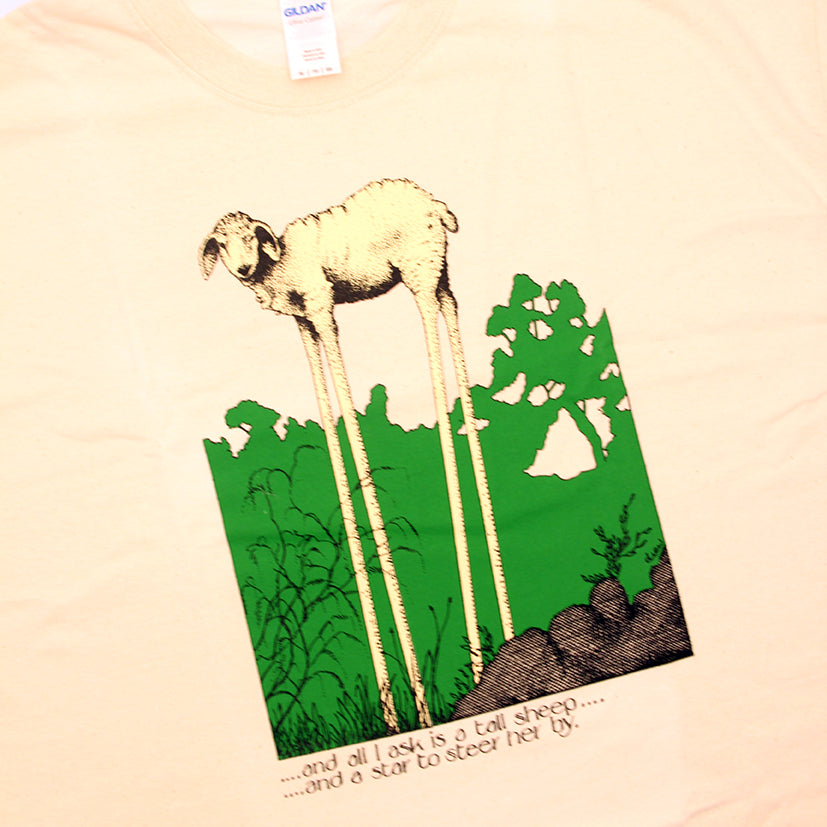 'Tall Sheep and a star' T-Shirt by Simon Drew