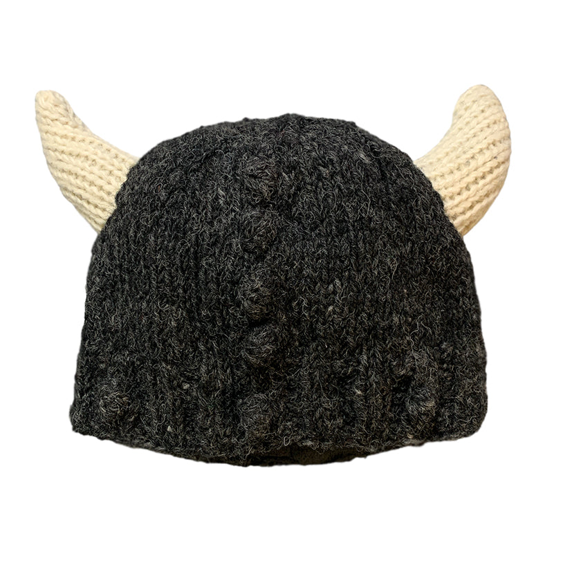 Childs Knitted Viking Hat